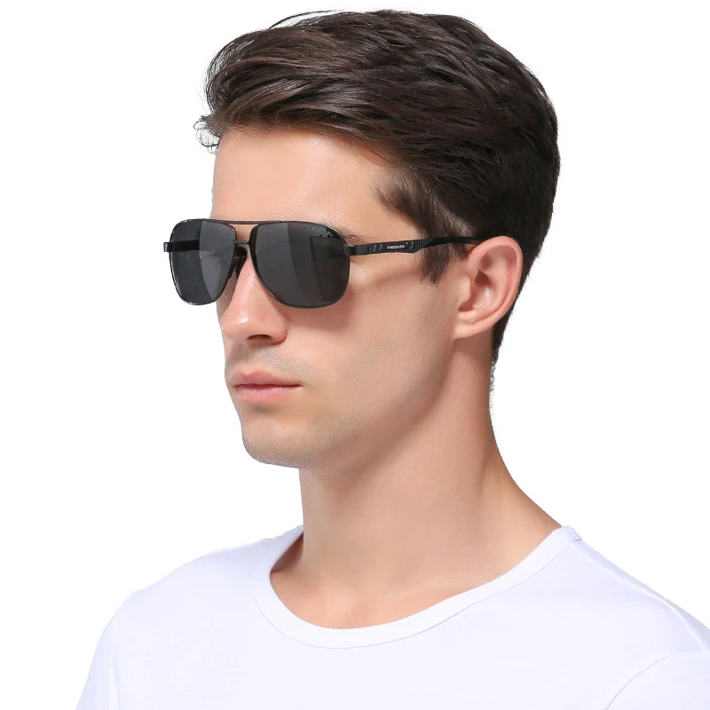 KINGSEVEN 2024 Brand Men Aluminum Sunglasses Polarized UV400 Mirror Male Sun Glasses Women For Men Oculos de sol