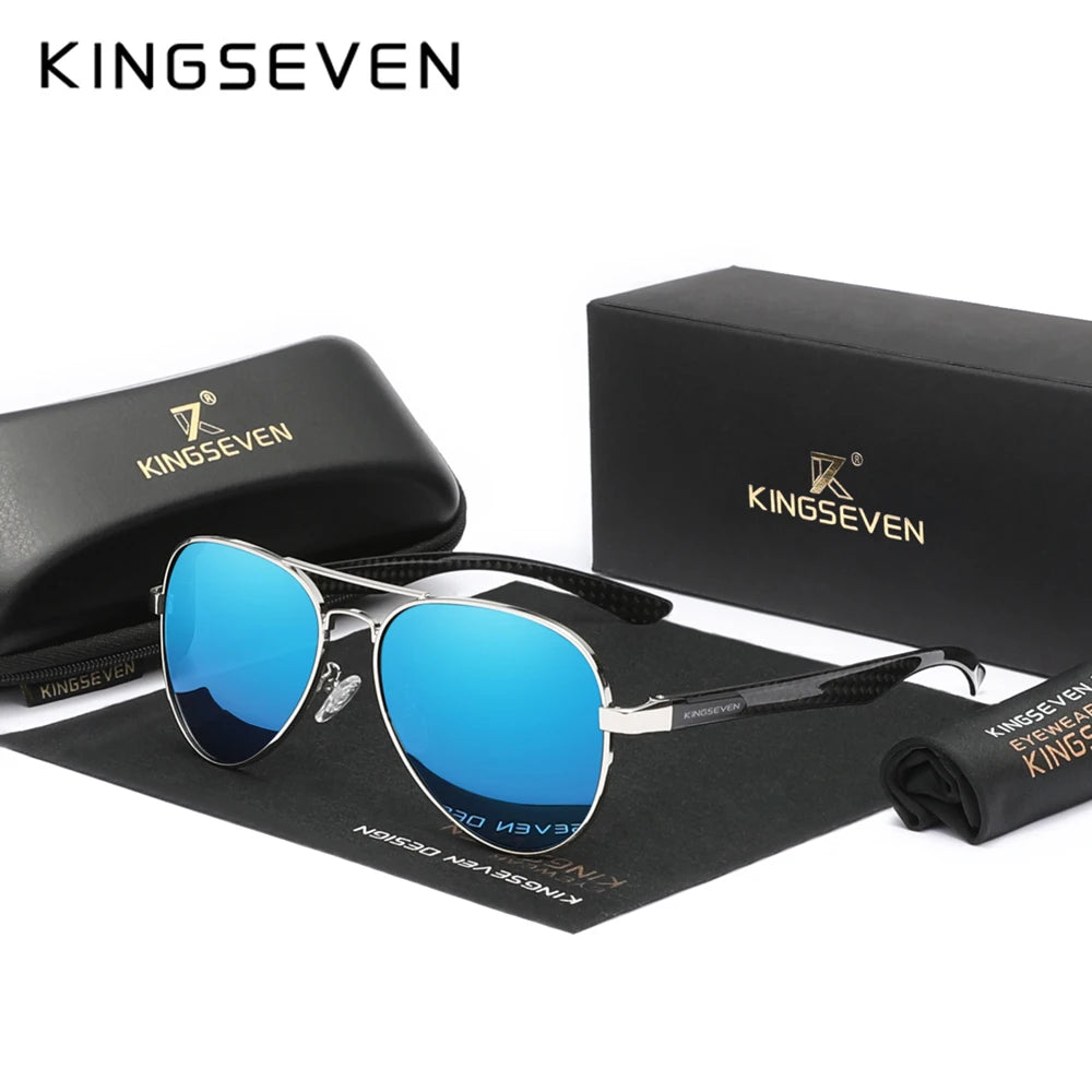 KINGSEVEN Fashion Pilot Sunglasses For Men Classical Uv400 Protection Polarization Glasses Women HD Luxury Driving Eyewear