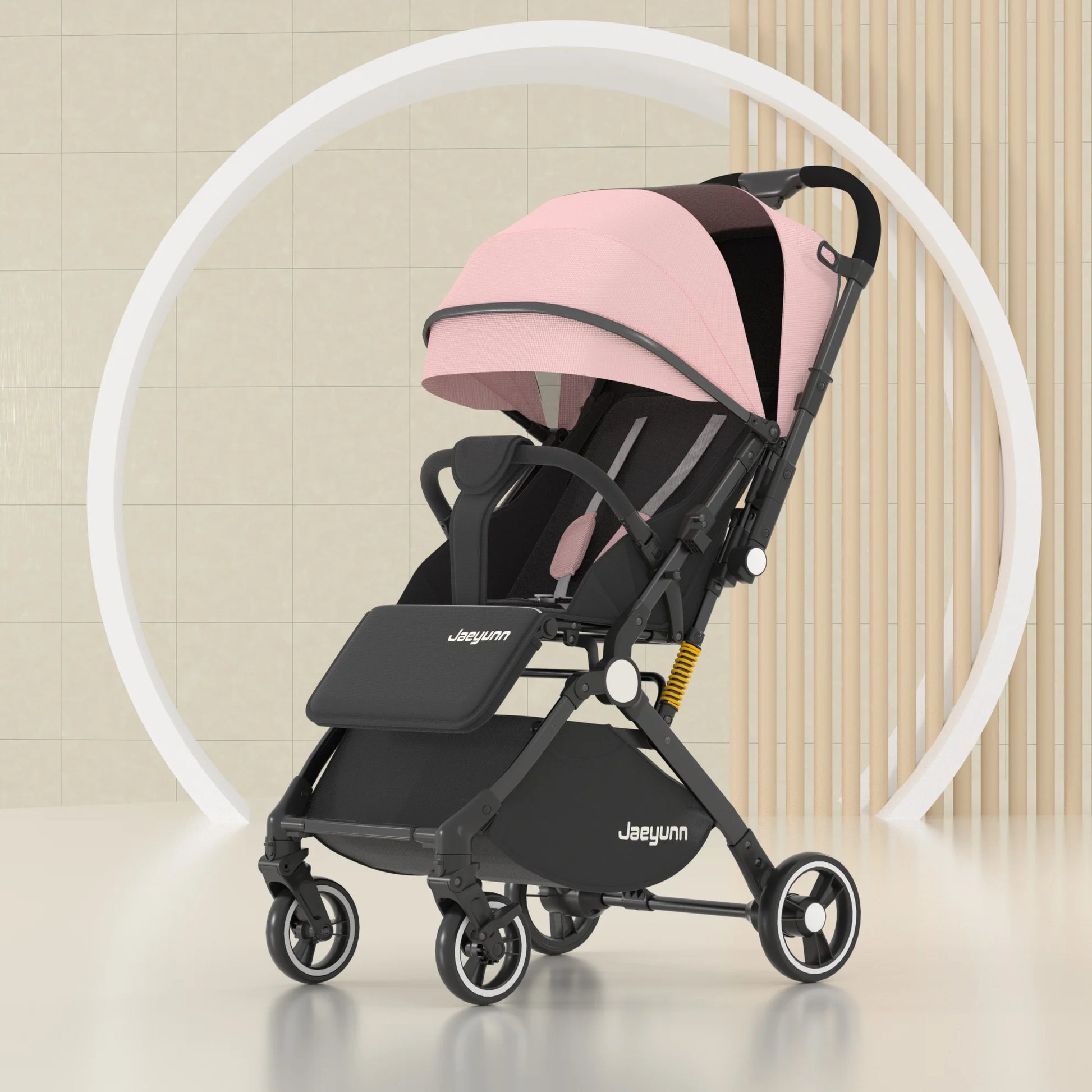 Baby stroller High Landscape can sit and lie down Lightweight Folding Two-way Push Four Wheel Stroller Shock Absorption