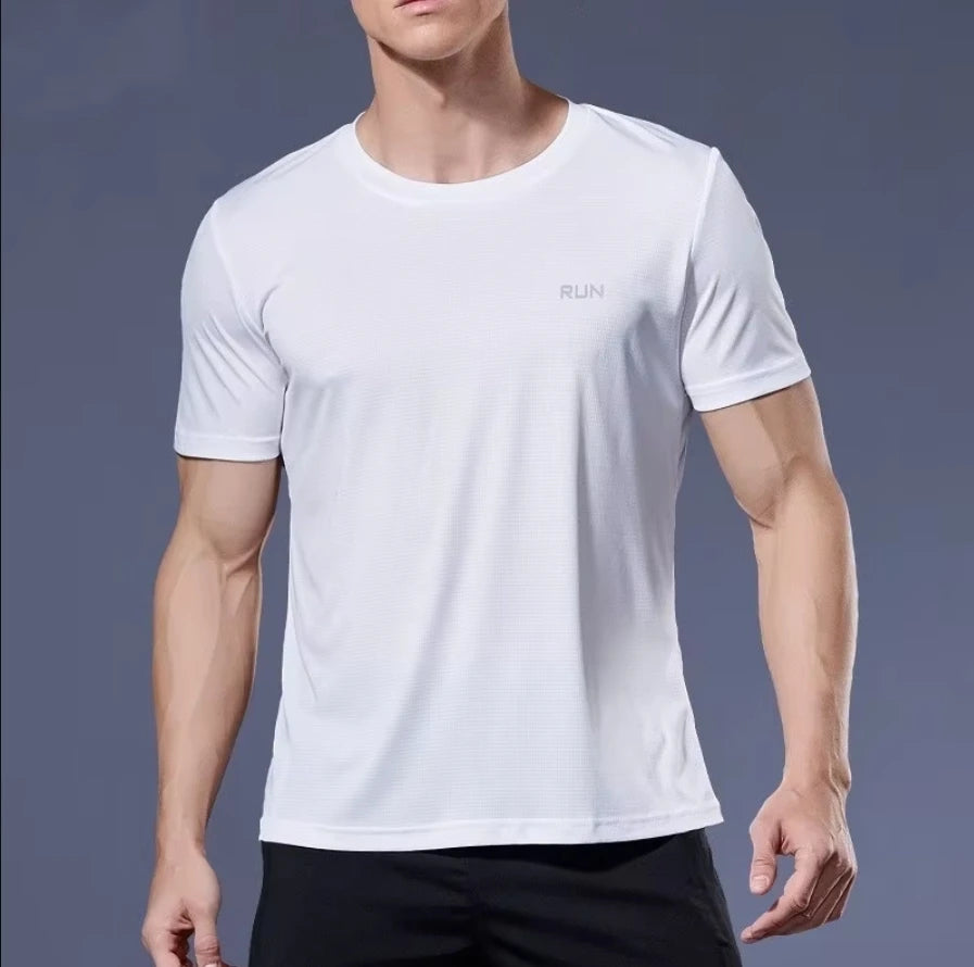 2pcs Quick-drying Compression T-shirt for Men - Lightweight and Breathable Sports Shirt for Outdoor Gym, Running, and Fitness