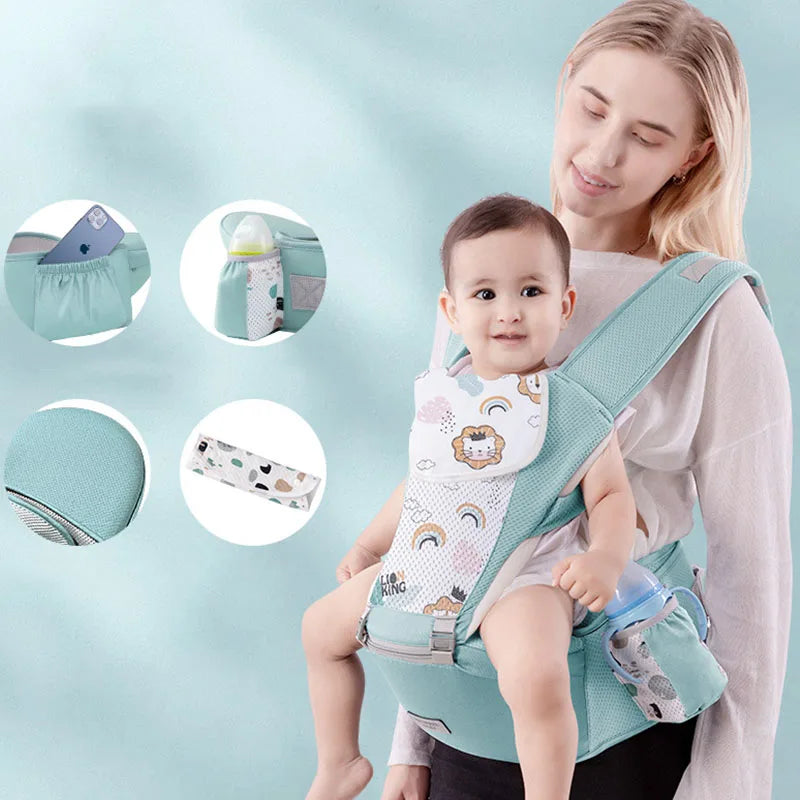 Newborn Ergonomic Baby Carrier Backpack Infant Baby Hipseat Carrier Front Facing Ergonomic Kangaroo Baby Wrap Sling Travel