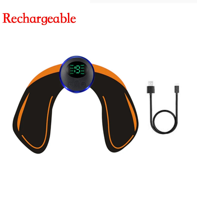 USB Rechargeable Smart EMS Muscle Stimulator Electric ABS Abdominal Patch Training Arm Neck Body Massager Fitness Slimming