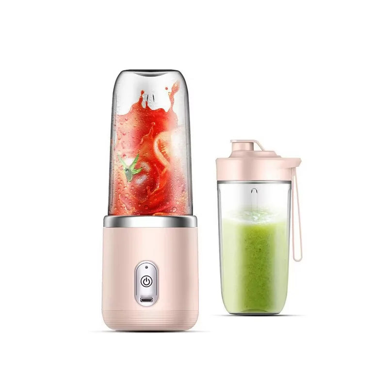 USB Electric Juicer 6 Blades Smoothie Blender Portable Wireless Mini Charging Fruit Juicer Ice CrushCup Food Processor