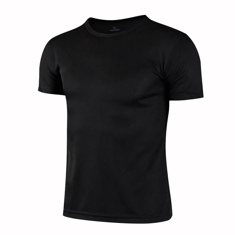 2pcs Quick-drying Compression T-shirt for Men - Lightweight and Breathable Sports Shirt for Outdoor Gym, Running, and Fitness