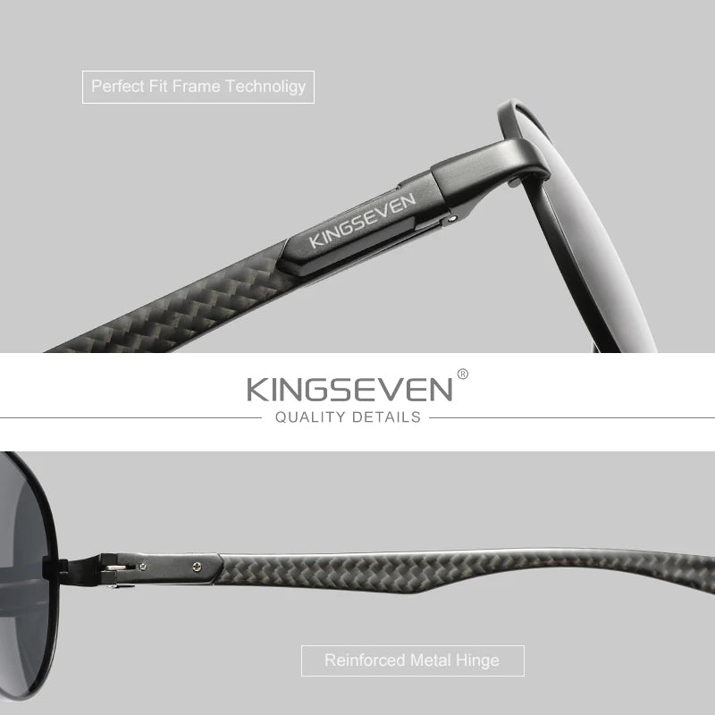 KINGSEVEN Fashion Pilot Sunglasses For Men Classical Uv400 Protection Polarization Glasses Women HD Luxury Driving Eyewear